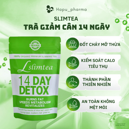 Detox Trà giảm cân LSLIMTEA lấy lại vóc dáng sau 14 ngày giảm cân an toàn hiệu quả