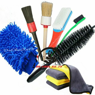 (Siêu Rẻ) Combo 7 Dụng cụ Rửa Xe Máy ô Tô Tại Nhà Toàn Diện