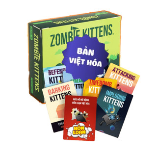 Combo mèo nổ zombie + 8 bản mèo nổ mở rộng tiếng việt -exploding kittens