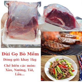 Thịt đùi bò mềm, thịt bò tái, xào khay 1kg