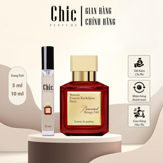 Nước Hoa Nữ chính hãng Baccarat Rouge 540 CHIC PERFUME Hương thơm sang trọng, tinh tế
