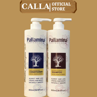 Dầu gội xả keratin PALLAMINA 800ML * 2 kiềm dầu chống lão hóa phục hồi tóc hư tổn