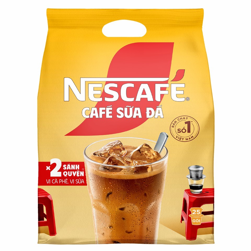 NesCafe Sữa Đá x2  - 1 Bịch 600g (25 gói x 24g)