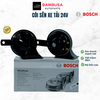  Bộ còi sên xe tải 24V 2 giắc Windtone Bosch  1 cặp  âm thanh mạnh mẽ tiêu chuẩn châu Âu 