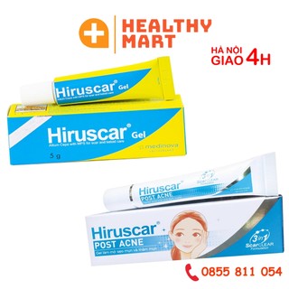 ✔️️️️ Hiruscar Gel giảm sẹo lồi, lõm, Hiruscar Post Acne giảm sẹo thâm làm đều màu da