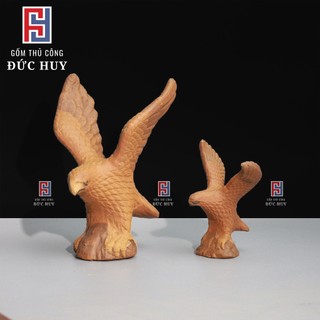 Tượng gốm con Đại Bàng mini phụ kiện trang trí tiểu cảnh hòn non bộ bể cá chậu cây bonsai