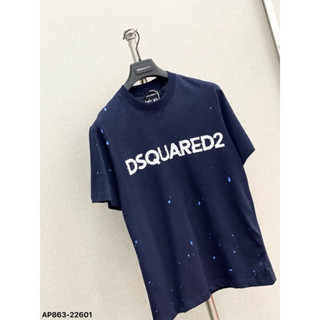 Áo Thun DSQ Vảy Sơn Xanh Than Boy Phố Nam Nữ Mùa Hè