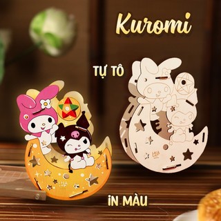 Đèn lồng trung thu gỗ Handmade Việt Nam DIY, Full bộ lồng đèn trung thu cho bé tự tô màu và lắp ráp