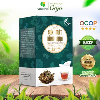 Trà túi lọc Sơn mật hồng sâm GIGA giúp thanh nhiệt và nâng cao chất lượng giấc ngủ - Hộp 90 túi lọc
