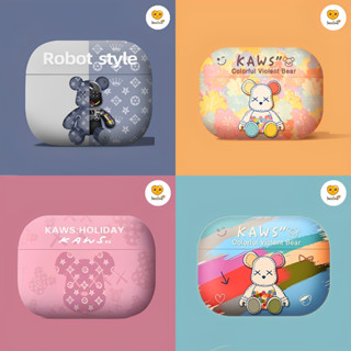Case airpod vỏ ốp bảo vệ bao đựng tai nghe 1 2 3 4 pro vỏ hộp sạc Hoạt hình Kaws Bearbrick