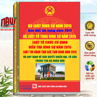 Sách bộ luật hình sự năm 2015 sửa đổi, bổ sung năm 2017 - bộ luật tố tụng hình sự năm 2015