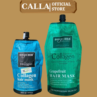 Dầu ủ tóc COLLAGEN BOSECHER 500ML phục hồi tóc hư tổn dưỡng tóc mềm mượt chăm sóc tóc khô xơ