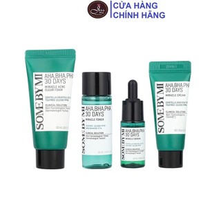 [Tách Set] Bộ Kit 4 Món Dưỡng Da Giảm Mụn Some By Mi AHA-BHA-PHA 30 Days Miracle AC SOS Kit