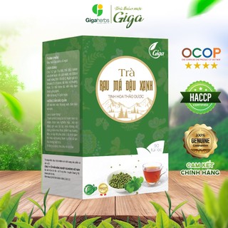 Trà túi lọc rau má đậu xanh GIGA bổ thận, thải độc mát gan - Hộp 90 gói
