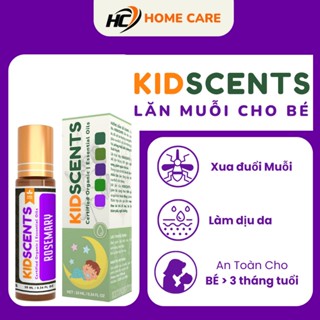 Lăn Bôi Muỗi Đốt Cho Bé KIDSCENTS, Chai Lăn Tinh Dầu Đuổi Muỗi Và Côn Trùng Cắn Cho Bé KIDSCENTS Chai 10ml - Homecare