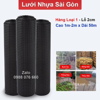  Chính hãng - Lưới Nhựa Dẻo Nguyên Sinh Cao Cấp Loại 1 Lỗ 20mm  1m-2m x 50m  Rào Chăn Nuôi Gà Vịt-YD 
