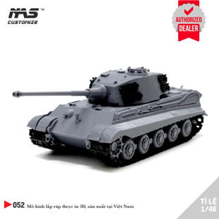 [NAS] Mô hình lắp ráp xe tank King Tiger 1/48, Mô hình quân sự xe tăng Đức King Tiger tỉ lệ 1:48.