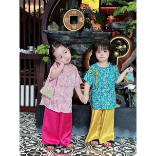 giá gốc: set bộ bà ba cho bé chất gấm size 10-28kg