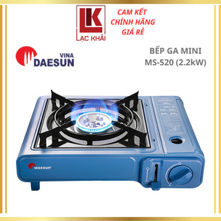 Bếp ga mini maxsun ms-520 - công suất 2200w, phủ sứ cao cấp -hàng chính hãng - bảo hành 12 tháng