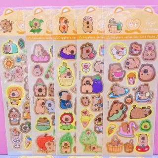 Sticker pet capybara từng tấm hình cute đáng yêu chống nước, sticker pvc - sz315