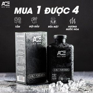 Sữa tắm nam 3 in 1 ACEMAN 320ML sữa tắm gội toàn thân hương nước hoa nam lôi cuốn