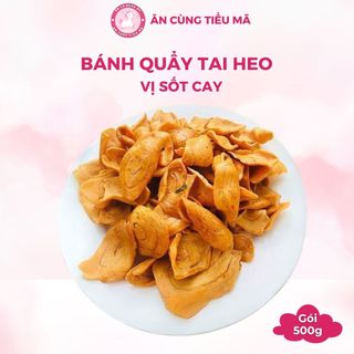 Bánh Quẩy Tai Heo Vị Sốt Cay Giòn Tan Ngon Miệng Bim Bim Tuổi Thơ Snack Ăn Vặt Gói Tiện Lợi 500g