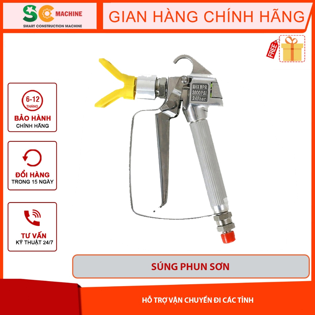 ☘️ Súng phun sơn ( lắp vào máy phun sơn )