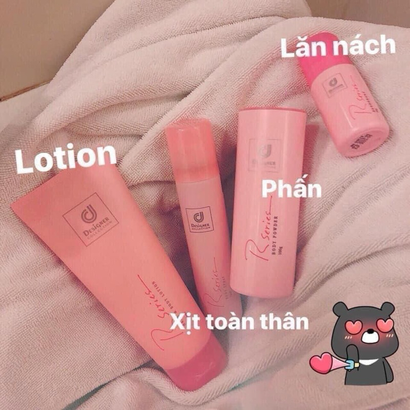 [CHỈ BÁN CHUẨN THÁI] BỘ RSERIES XỊT THƠM BODY, LOTION, LĂN KHỬ MÙI HƯƠNG HOA PHẤN THÁI LAN