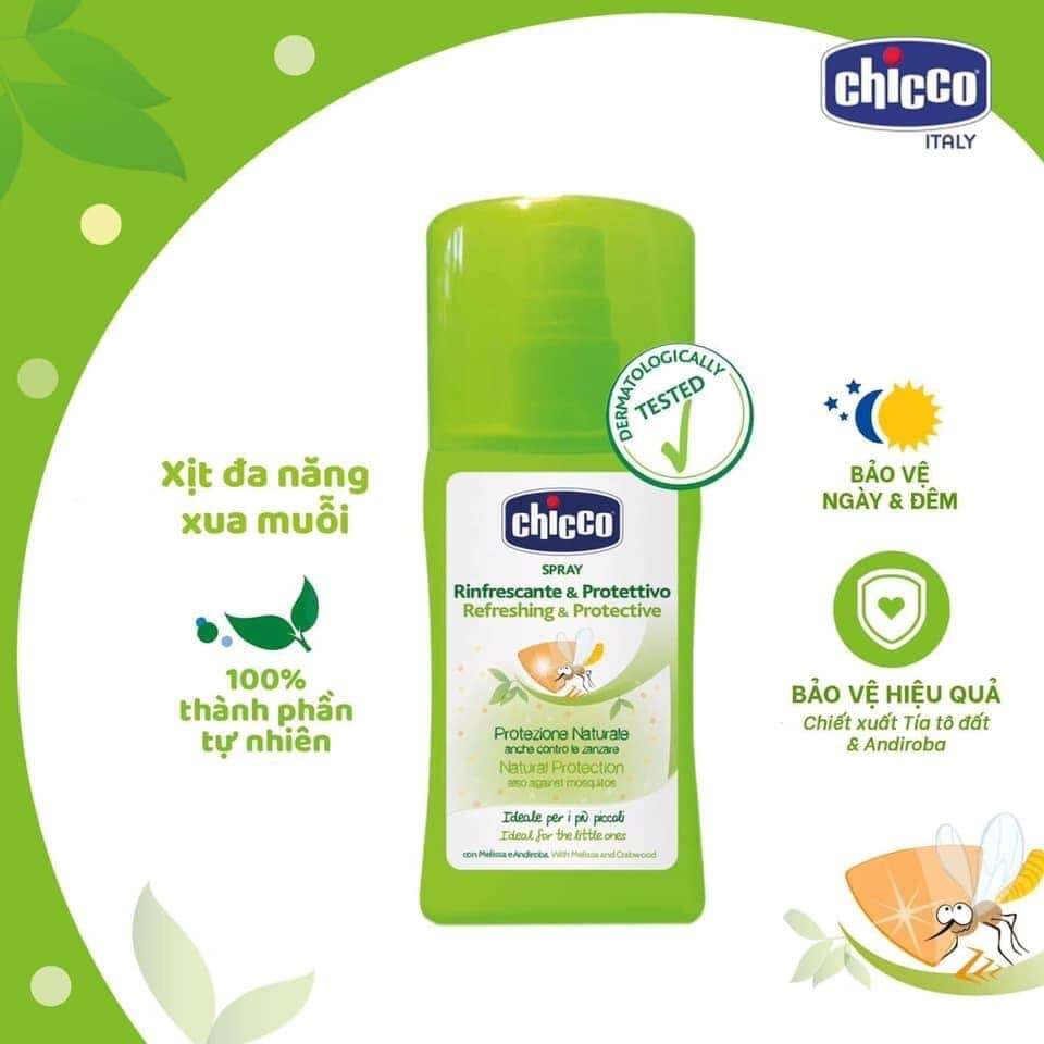 Xịt đa năng xua muỗi Chicco 5/2025