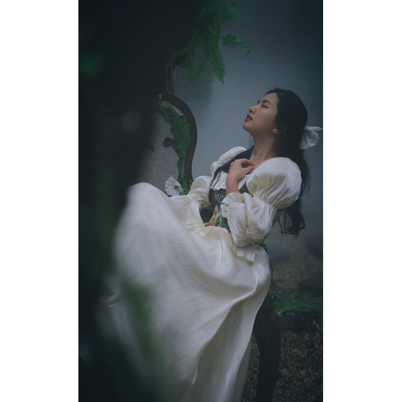 Đầm style tiểu thư cổ điển ( ảnh thật)
