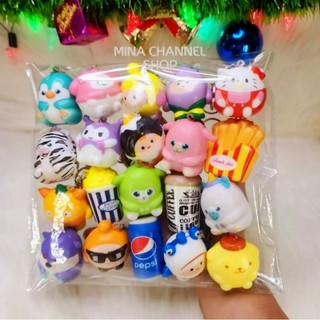 Squishy Mini Combo 20 Cái Siêu Xinh Kích thước 4cm đến 6cm