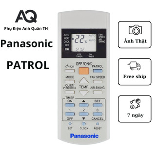 Remote máy lạnh panasonic , điều khiển điều hòa PANASONIC E-ION A75C3298 ( LỖI 1 ĐỔI 1 )