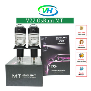Đèn pha led v22 osram 45-55w - dc 12-24v chân h4 lắp oto xe máy bh 12 tháng