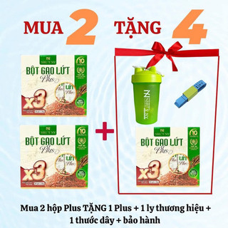 Tặng bình lắc - combo mua 2 tặng 1 bột gạo lứt như ý ny plus
