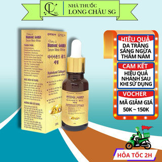 Serum dưỡng da Serum Meso White Diamond Goldkn Trần gia, dưỡng da, giảm thâm nám sạm 20ml