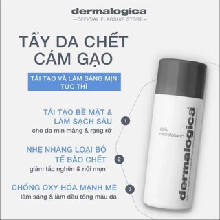 Bột cám gạo tẩy da chet Dermalogica làm sáng da