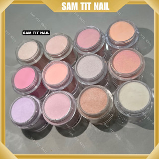 Sét 12 màu bột đắp móng Mỹ 5in1 dẻo dễ vuốt [nặn hoa, bột nhúng, ombre, đắp, mable] (sét 5g-10g)