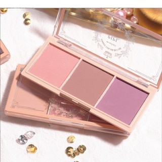 Bảng Má Hồng 3 Ô PIPL - Phấn Mịn Lì, Tông Màu Trà Sữa, Phong Cách Đơn Giản