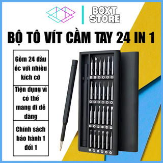 Bộ tua vít đa năng 24 đầu vít nhỏ mở điện thoại, laptop, đồng hồ, phím chuột - bộ tô vít 24 in 1