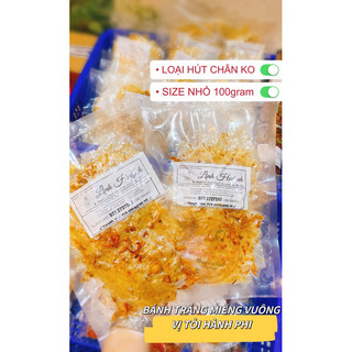 🧅🥢BÁNH TRÁNG MIẾNG VUÔNG VỊ TỎI HÀNH PHI- SIZE 100gr (LOẠI HÚT CHÂN KO)