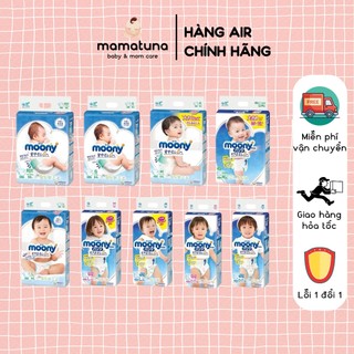 Bỉm Moony xanh nội địa Nhật Bản đủ size