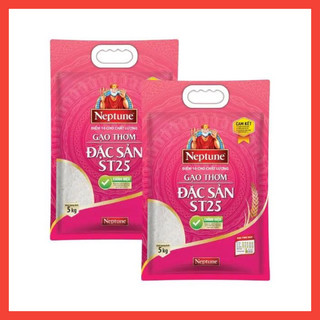 Combo 2 túi(5kg) Gạo Thơm Đặc Sản ST25 Neptune(10kg)