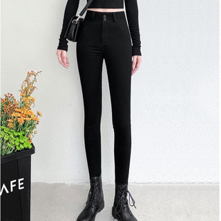 Quần legging 2 cúc cạp cao umi hàn nữ co dãn