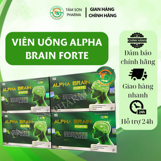 Viên Uống Alpha Brain Forte Giúp Tăng Cường Tuần Hoàn Máu Não, Giảm Căng Thẳng