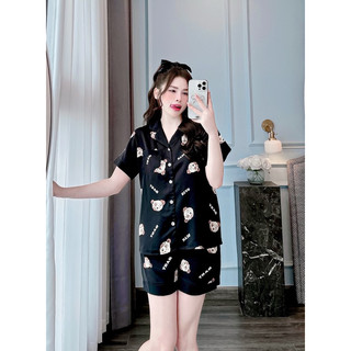 Đồ bộ tay ngắn quần đùi chất lụa mango