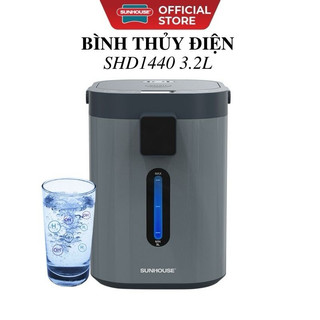 Bình thủy điện sunhouse shd1440, công suất 680w, dung tích 3.2 lít, chất liệu ruột bình inox 304, bảo hành 12 tháng