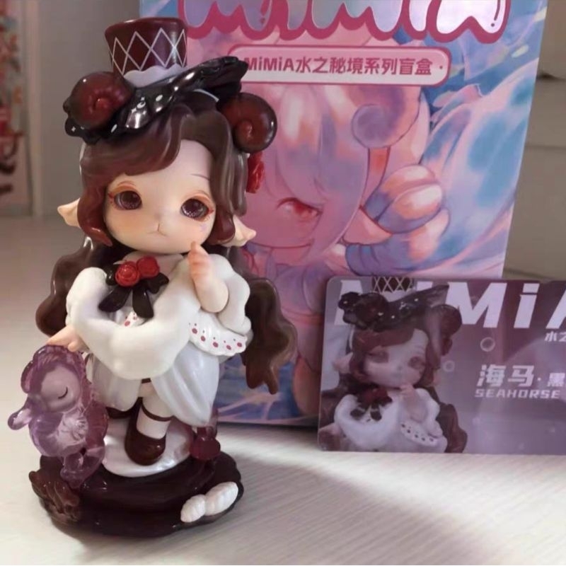 [Có sẵn] Blindbox Mimia Đại Thủy Bí Cảnh - Hải mã Hắc Diệu đế xoay