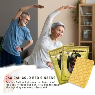 CAO DÁN HỒNG SÂM GOLD  GIẢM ĐAU NHANH [KOREA POWER GINSENG] 20 MIẾNG