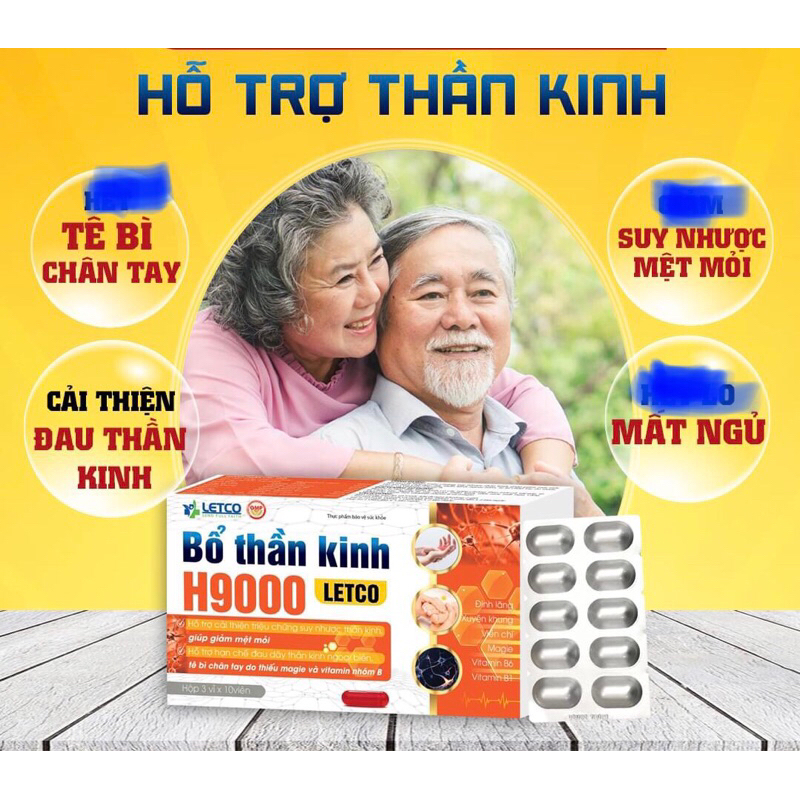 viên uống bổ thần kinh H9000 hộp 30 viên