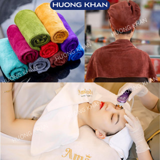 Khăn gội đầu, quấn tóc siêu dày, mềm mịn,  thấm nước tốt, cho spa và salon tóc, kt 35*75cm (Có video tét)